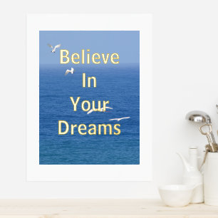 Inspirerend Kauai-vogels die over de oceaan vliege Folie Afdrukken