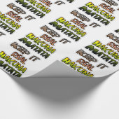 Inspirerend "Keep It Real Hakuna Matata" kunst Cadeaupapier (Hoek)