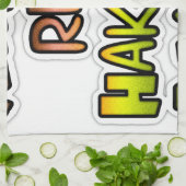 Inspirerend "Keep It Real Hakuna Matata" kunst Theedoek (Gevouwen)