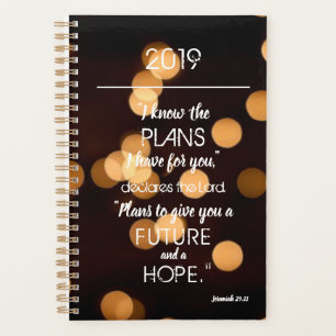 Inspirerend kennen de plannen Jeremiah 29:11 licht Planner