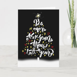 Inspirerend kerstboomcitaat kaart