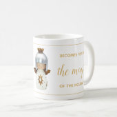 Inspirerend kerstcitaat met engelse en goudtekst koffiemok (Voorkant rechts)