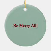 Inspirerend kerstmis keramisch ornament (Achterkant)