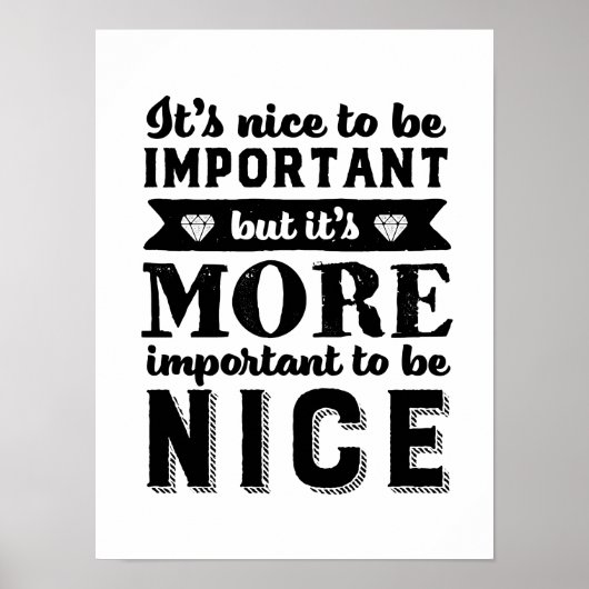 Inspirerend kindheid belangrijker om aardig te zij poster (Voorkant)