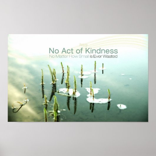 Inspirerend Kindness Quote van Aesop Poster (Voorkant)