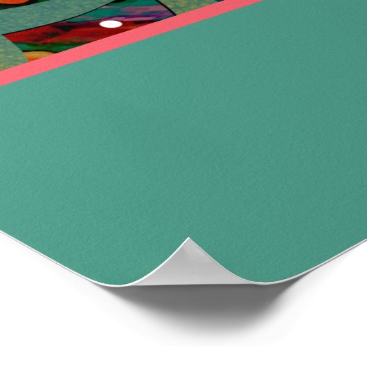 Inspirerend klas citaat leraar  bloemen poster (Hoek)