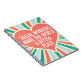 Inspirerend kleuren voor sociale werkaanbiedingen notitieboek (Rechterzijde)