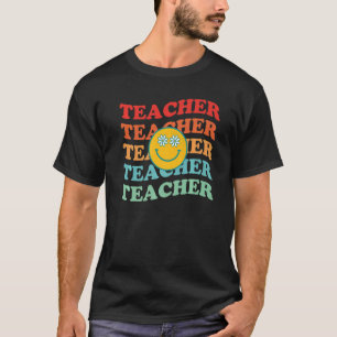 Inspirerend kleurrijk elementair onderwijs t-shirt