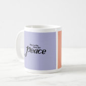 Inspirerend kleurrijke Peace & Kindness Coffee Mok (Voorkant links)