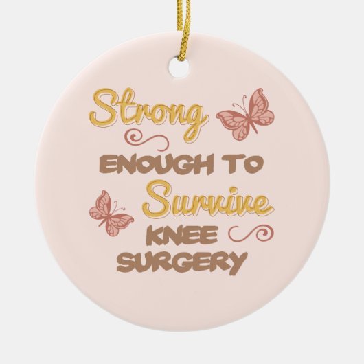 Inspirerend kniechirurgie keramisch ornament (Voorkant)