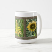 Inspirerend koffie-Mok met gele bloemen Koffiemok (Voorkant rechts)