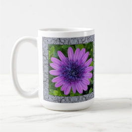 Inspirerend Koffie Mok met Paarse African Daisy