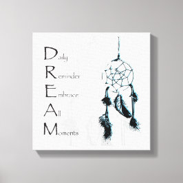 Inspirerend krachtige droomvanger bevestiging canvas afdruk