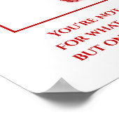 Inspirerend kruis van het hart Poster (Hoek)