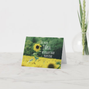 Inspirerend: Laat je geloof groter zijn dan angst Kaart