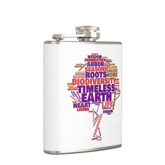 Inspirerend Label van het leven Cloud Heupfles (Rechts)