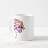 Inspirerend Label van het leven Cloud Koffiemok (Voorkant links)