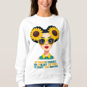 Inspirerend lange-Sleeve sweatshirt