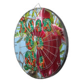 Inspirerend Lean On Me Floral Skyward Art Print Dartbord (Voorkant Rechts)