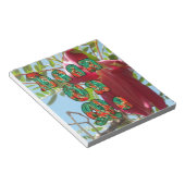 Inspirerend Lean On Me Floral Skyward Art Print Notitieblok (Schuin)