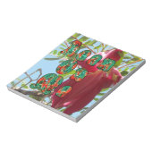 Inspirerend Lean On Me Floral Skyward Art Print Notitieblok (Gedraaid)