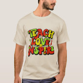 Inspirerend leercitaat t-shirt (Voorkant)
