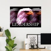 Inspirerend leiderschapsarend poster (Thuiskantoor)