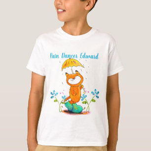 Inspirerend lentesvos met paraplu t-shirt
