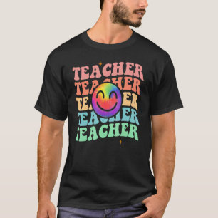 Inspirerend leraar Groovy Retro Tie Dye Colorfu T-shirt