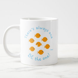 Inspirerend leraar Quote Cute Goldfish Jumbo Beker