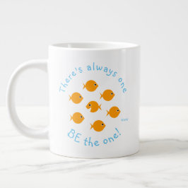Inspirerend leraar Quote Cute Goldfish Jumbo Beker
