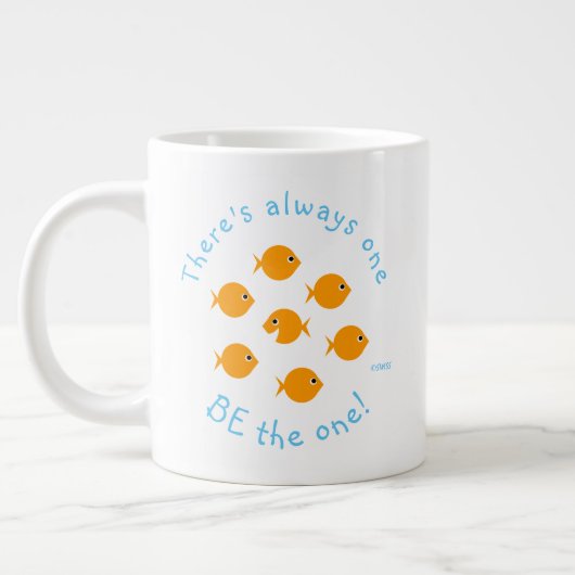 Inspirerend leraar Quote Cute Goldfish Jumbo Beker (Links)