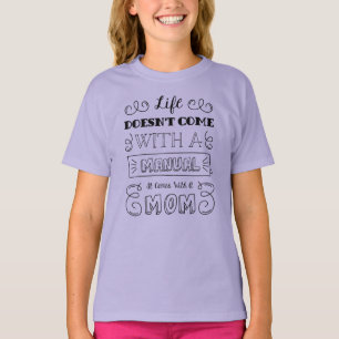 Inspirerend leven en mama’s quote   Ringer-Shirt T-shirt