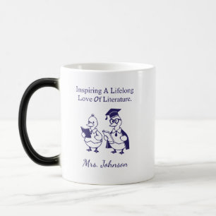 Inspirerend levenslang liefde voor literatuurontwe magische mok