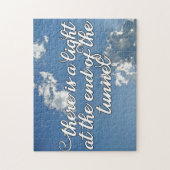 Inspirerend licht aan het einde van de tunnel legpuzzel (Verticaal)