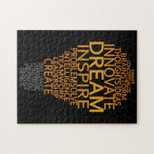 Inspirerend lichtbulbpuzzel legpuzzel (Horizontaal)