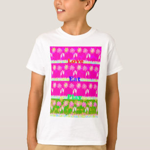 Inspirerend liefde eten spelen bloem ontwerp t-shirt
