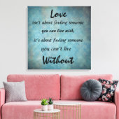  Inspirerend Liefde Quote Canvas Print (Insitu (Woonkamer))