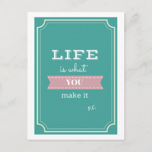 Inspirerend Life Quote Briefkaart