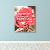 Inspirerend Life Quote over Risico Canvas Afdruk (Insitu (Houten vloer))