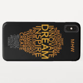 Inspirerend Lightbulb aangepast monogram hoesje (Achterkant (horizontaal))