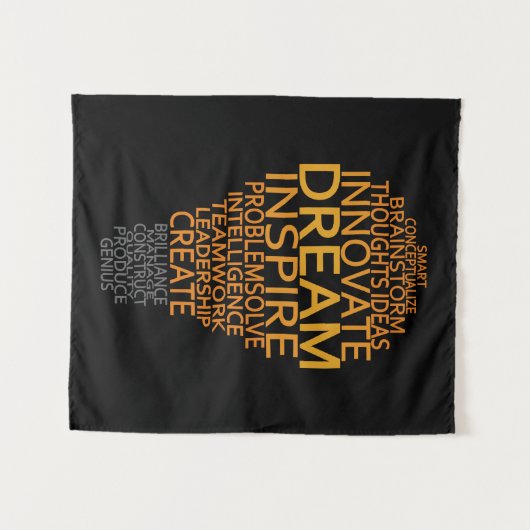 Inspirerend Lightbulb wandtapijt Wandkleed (Voorkant (horizontaal))