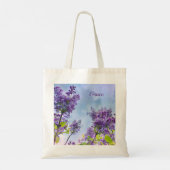 Inspirerend Lila Tote Bag (Achterkant)