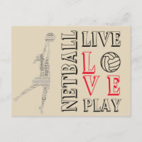 Inspirerend Live Love Play Netball Quote