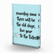 Inspirerend Live uw levensprijsopgave fotoblok (Rechts)