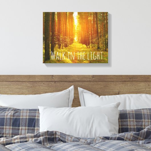 Inspirerend loop op het lichtbijbelverse canvas (Insitu (Slaapkamer))