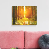 Inspirerend loop op het lichtbijbelverse canvas afdruk (Insitu (Woonkamer))