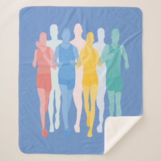 Inspirerend loopbaanmarathon sherpa deken (Voorkant)