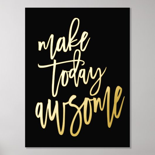 Inspirerend maak vandaag Geweldige zwart Folie Afdrukken (Voorkant)