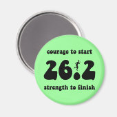 Inspirerend marathon magneet (Voorkant / Achterkant)